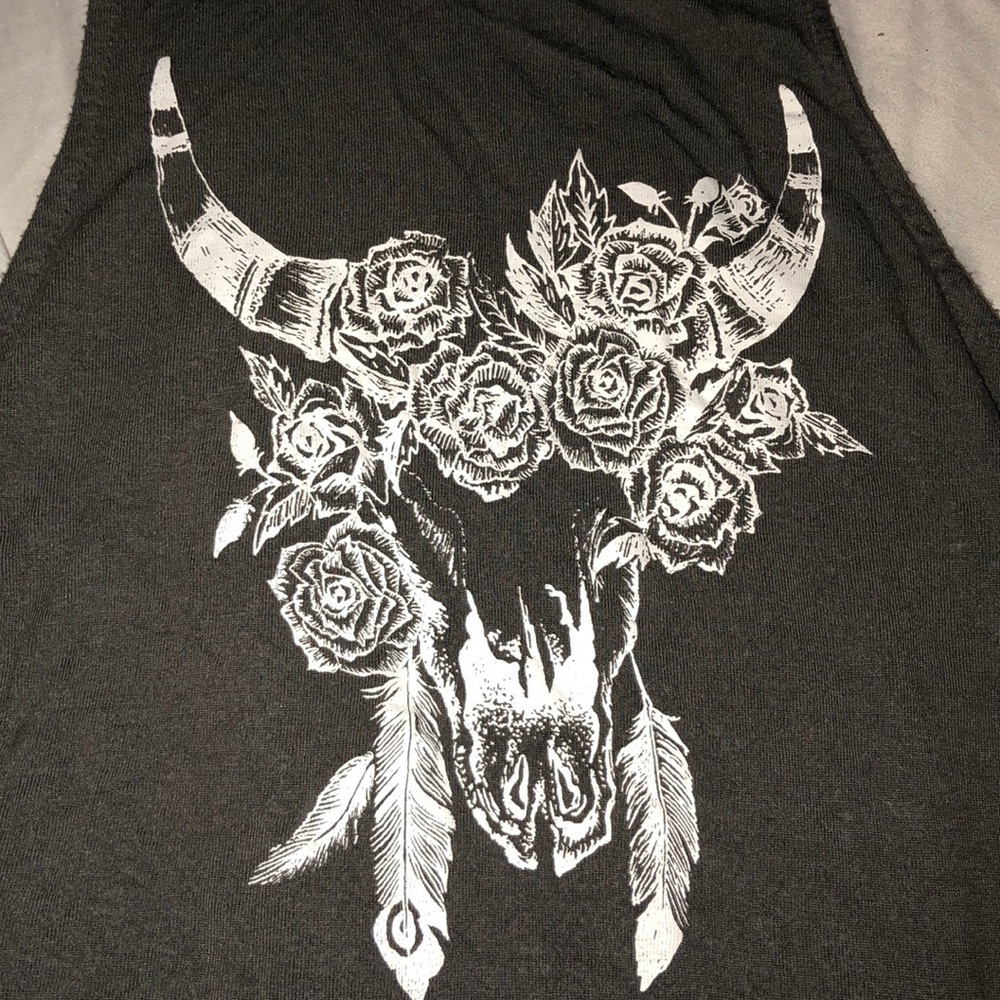 Cow and flowers tank 🌹
